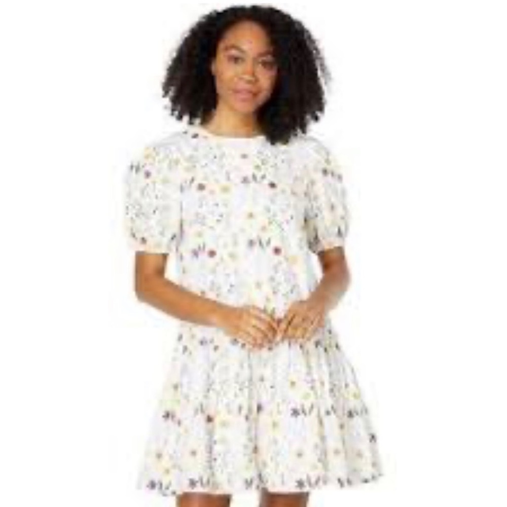 En Saison floral dress puffy sleeve size xs